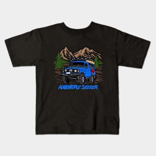 Land Cruiser Adventure Seeker - Blue Kids T-Shirt